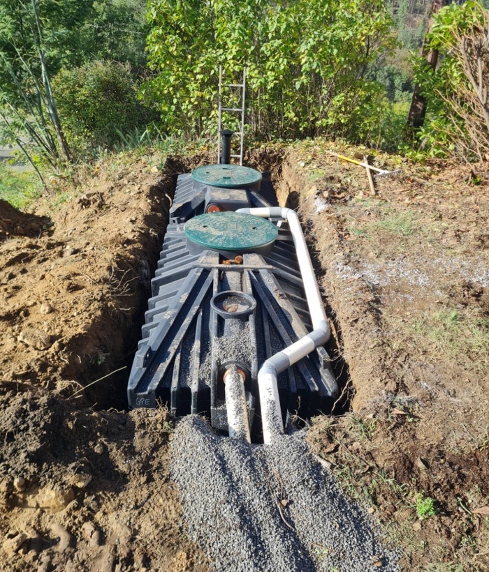 Installation d’une filière compacte d’assainissement